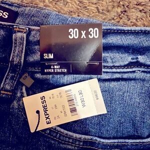 Brand new Men’s Express slim fit jeans 30x30